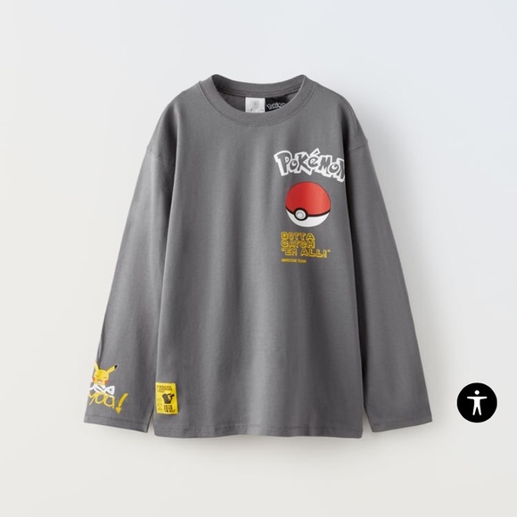 Zara Pokémon long sleeve shirt. Adult Xs - Picture 10 of 11